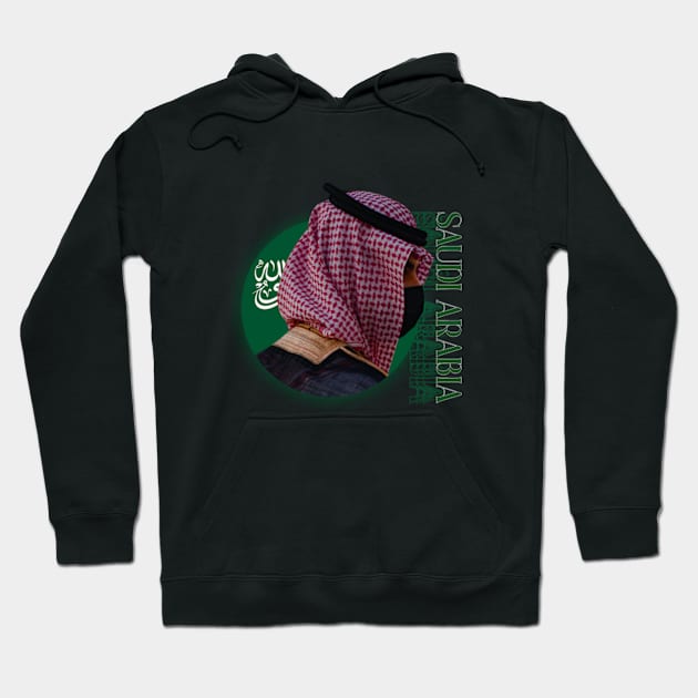 SAUDI ARABIA's TRADITIONALE DRESS GREEN SAUDI Hoodie by TareQ-DESIGN